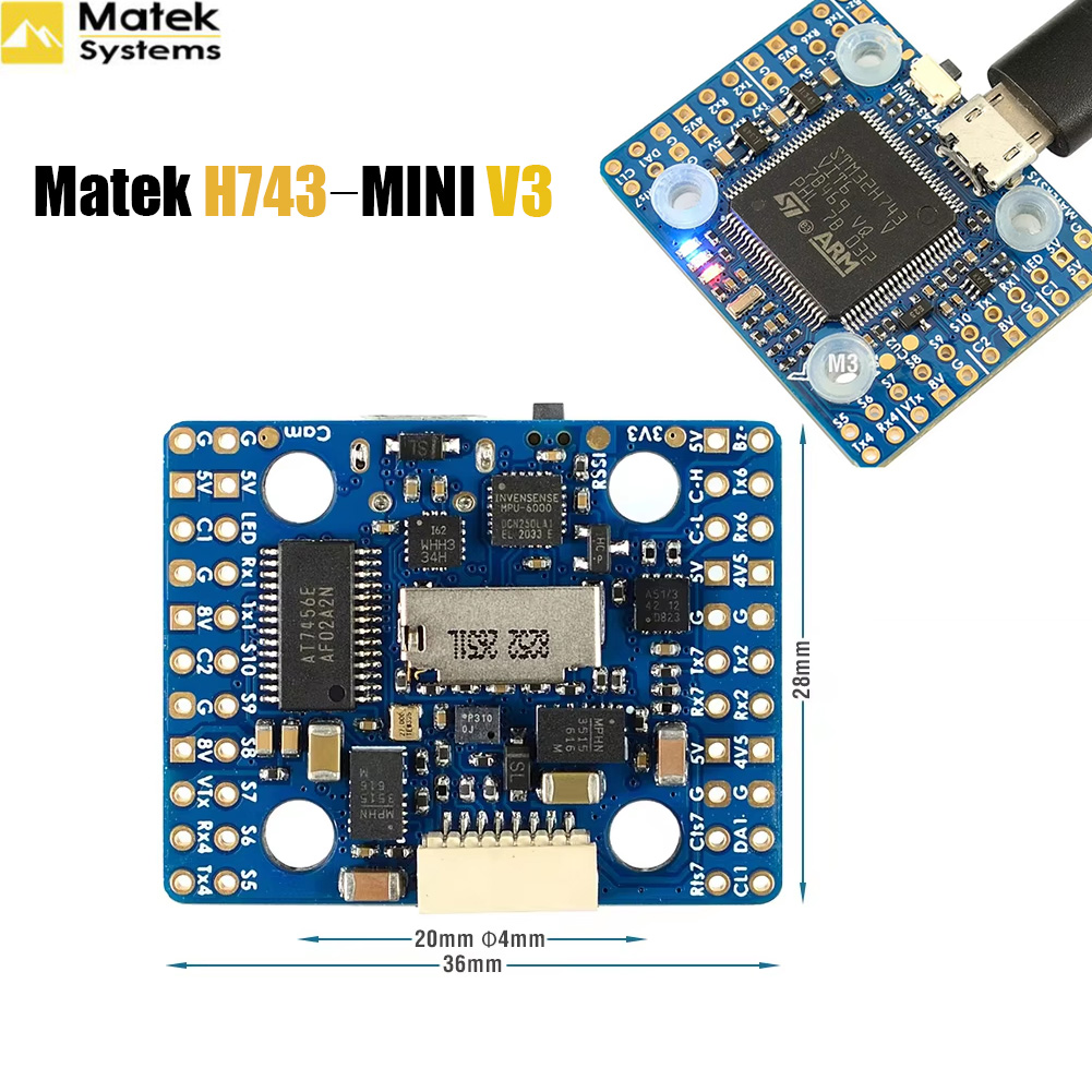 Matek H743‑MINI V3 Flugsteueru – Drone Racing Flight Controller Bewertung und Preis