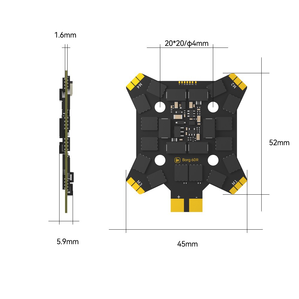 iFlight Borg Mini H7 (ICM42688 – Drone Racing Flight Controller Bewertung und Preis
